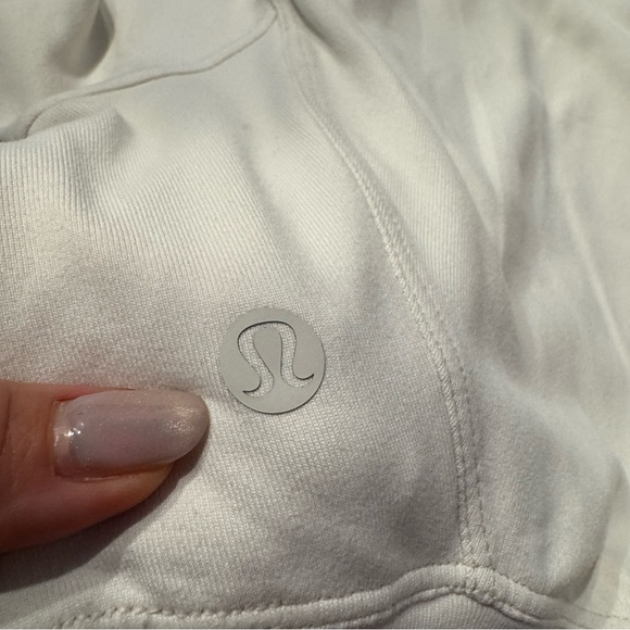 Lululemon Women's Cream ivory Quarter-Zip Top sweater thumb sleeve size 4 - Picture 10 of 11